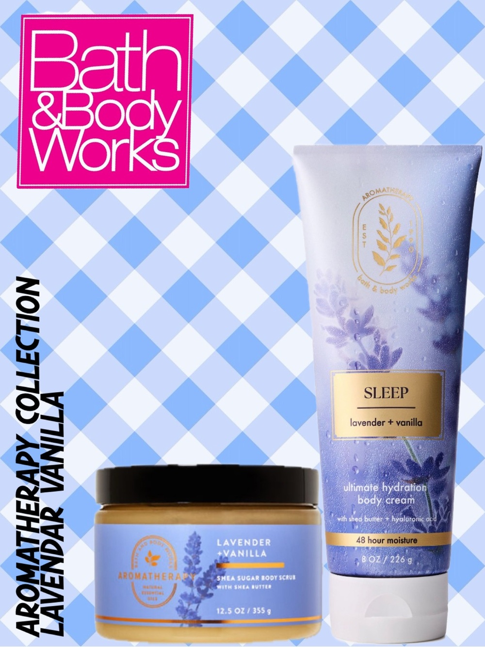 Bath & Body Works - 2 pc Bundle - Lavender Vanilla